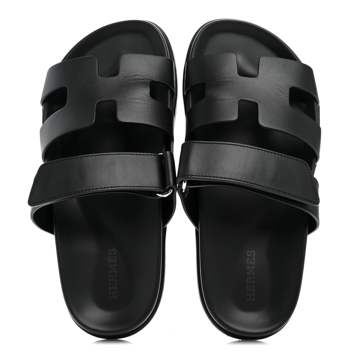 Calfskin Womens Chypre Sandals 35.5 Black