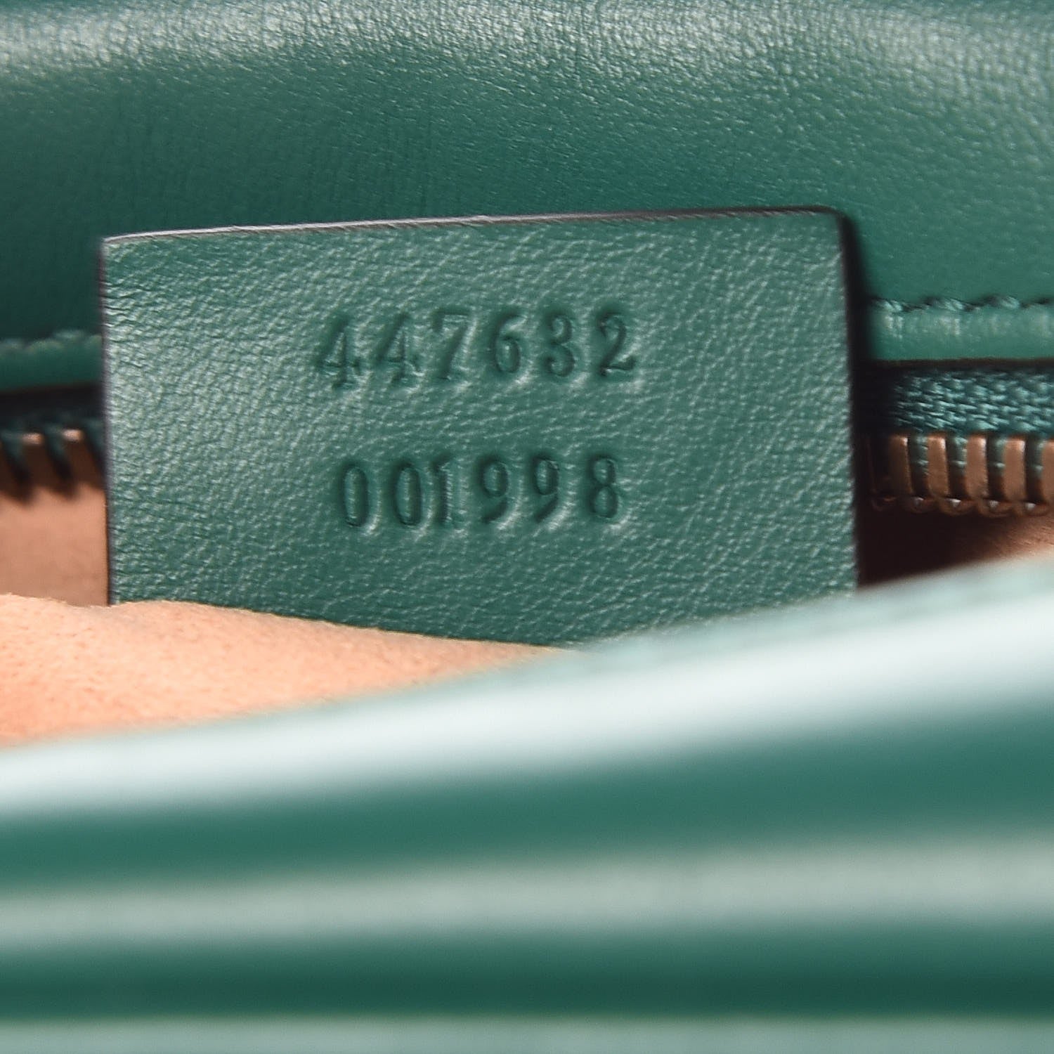 Gucci Calfskin Matelasse Small GG Marmont Chain Shoulder Bag Emerald Green 7 of 9