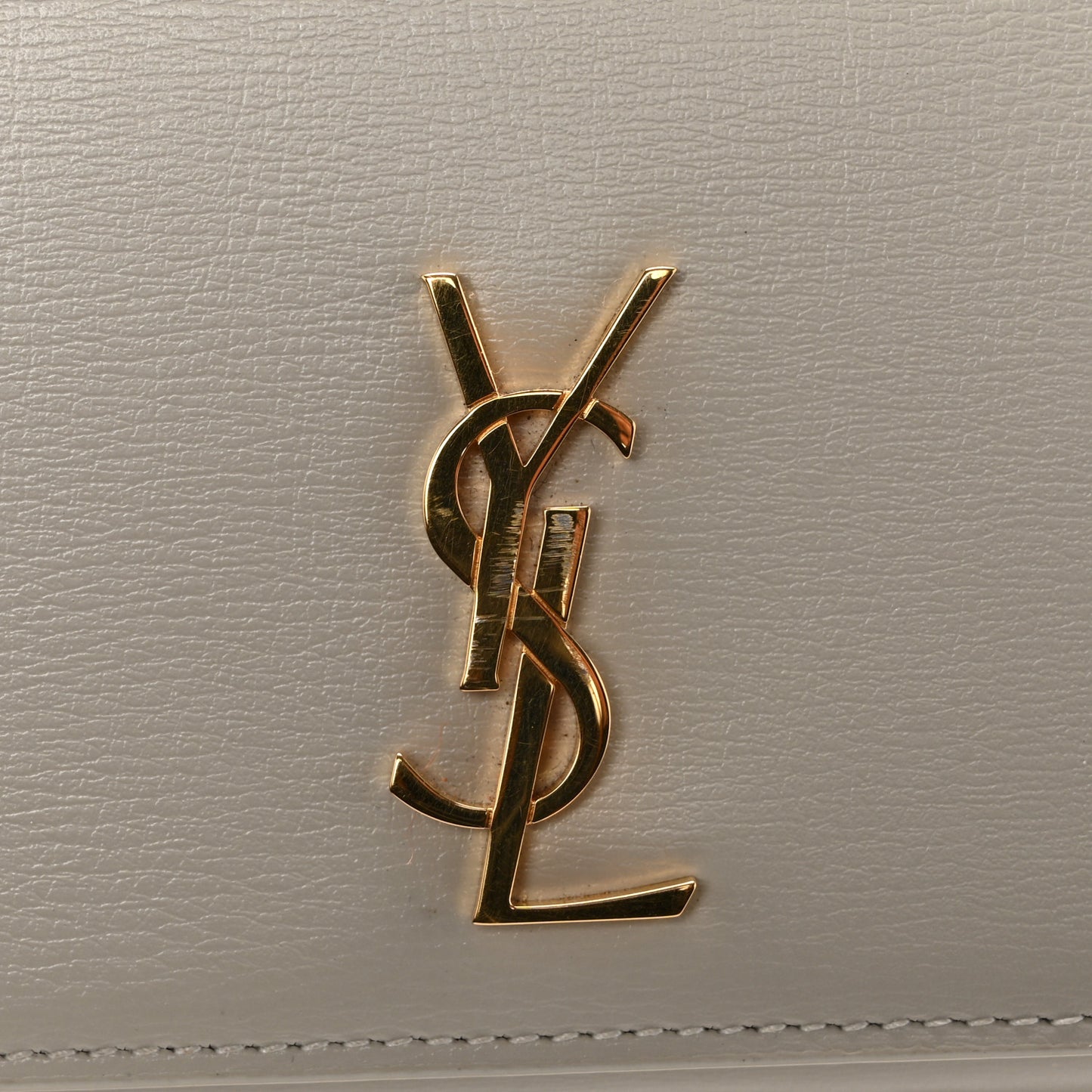 Smooth Calfskin Monogram Phone Holder Crossbody Crema Soft