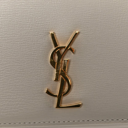 Saint Laurent Smooth Calfskin Monogram Phone Holder Crossbody Crema Soft 12 of 14