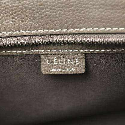 Celine Drummed Calfskin Nano Luggage Souris 6 of 9