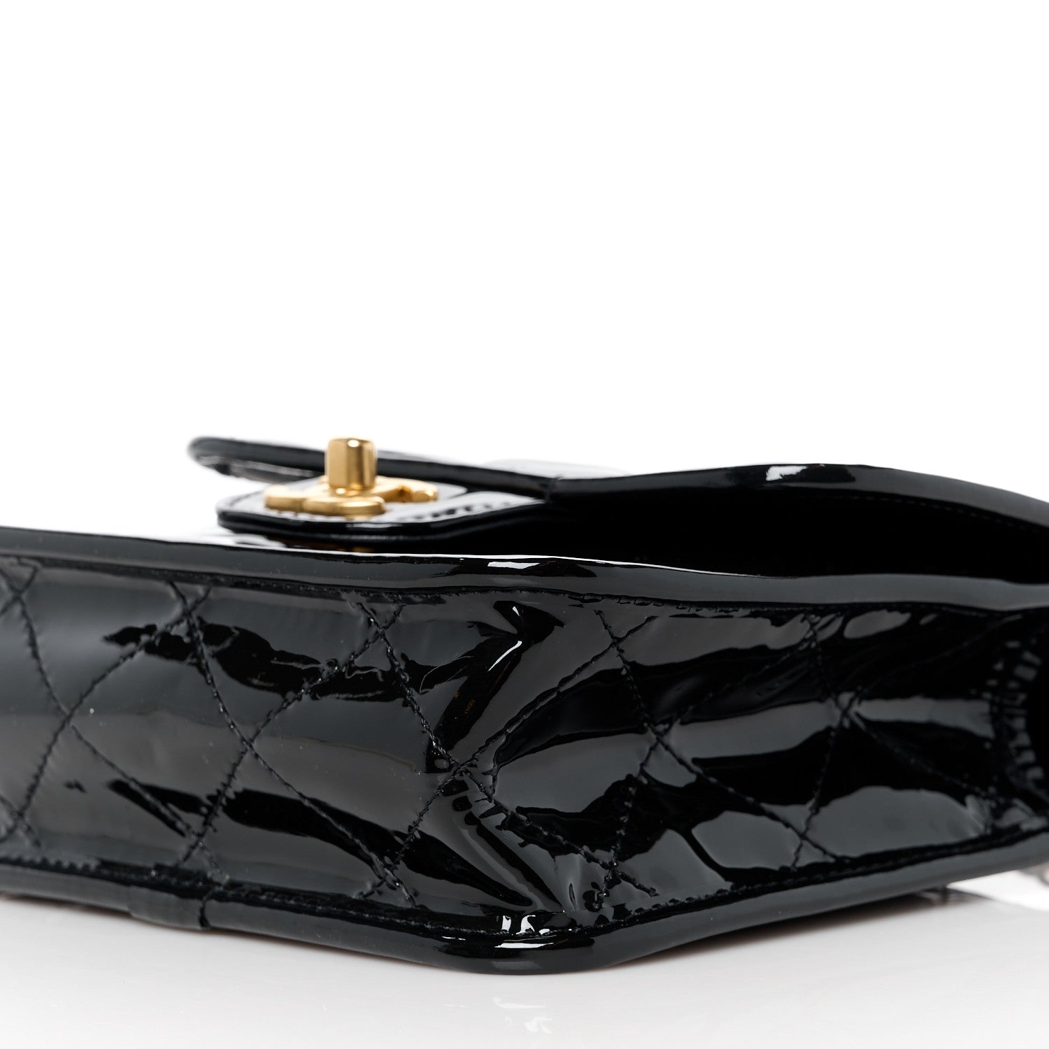 Chanel Patent School Memory Mini Top Handle Flap Black 11 of 12