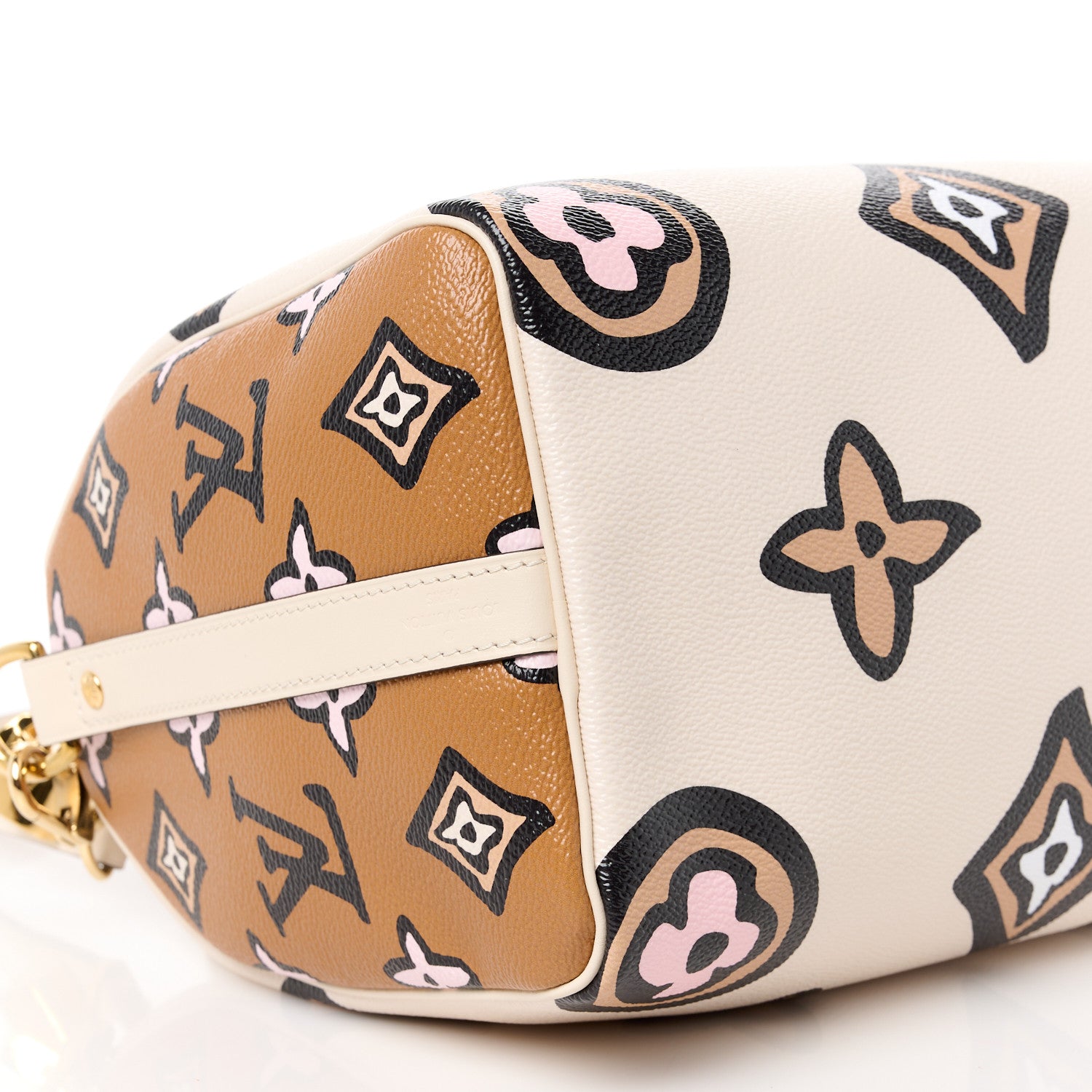 Louis Vuitton Monogram Giant Wild At Heart Speedy Bandouliere 25 Creme 10 of 11