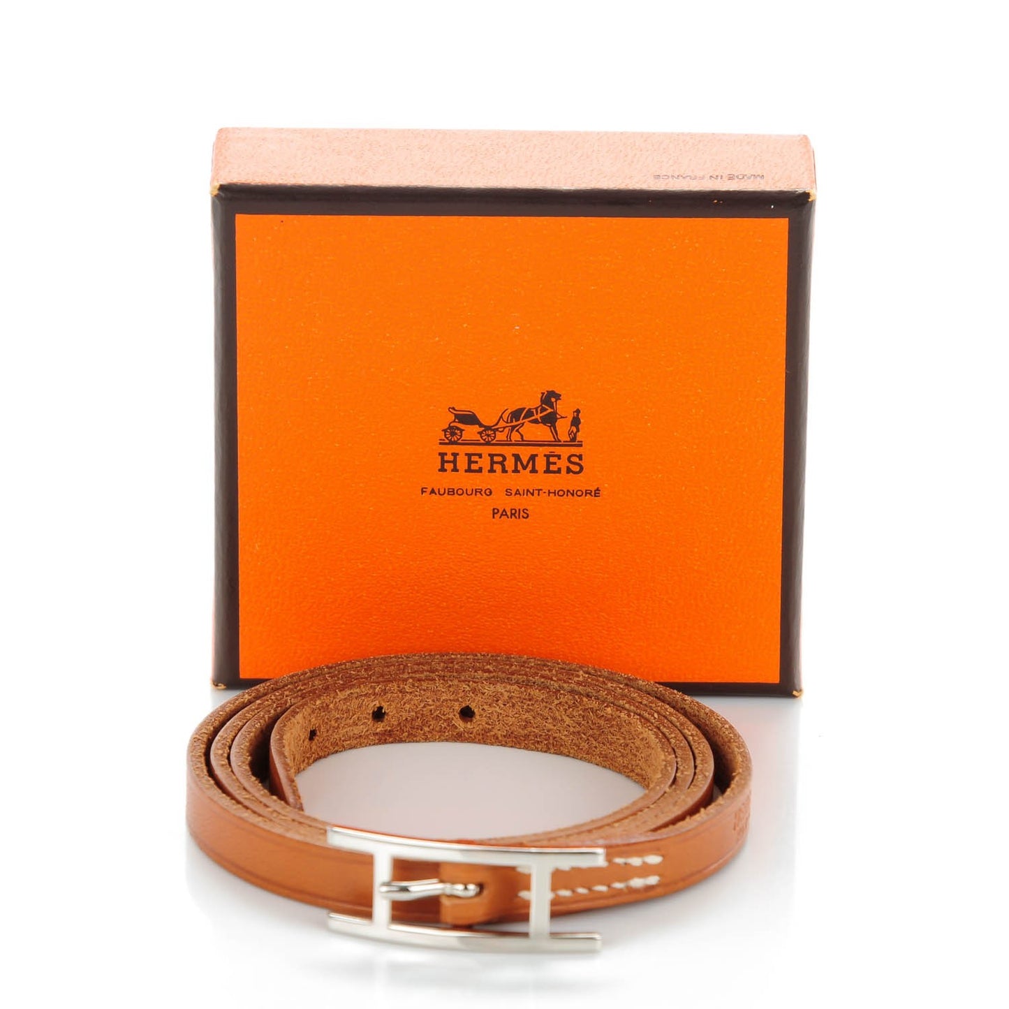 Barenia 3MM Hapi Triple Tour Wrap Bracelet Fauve