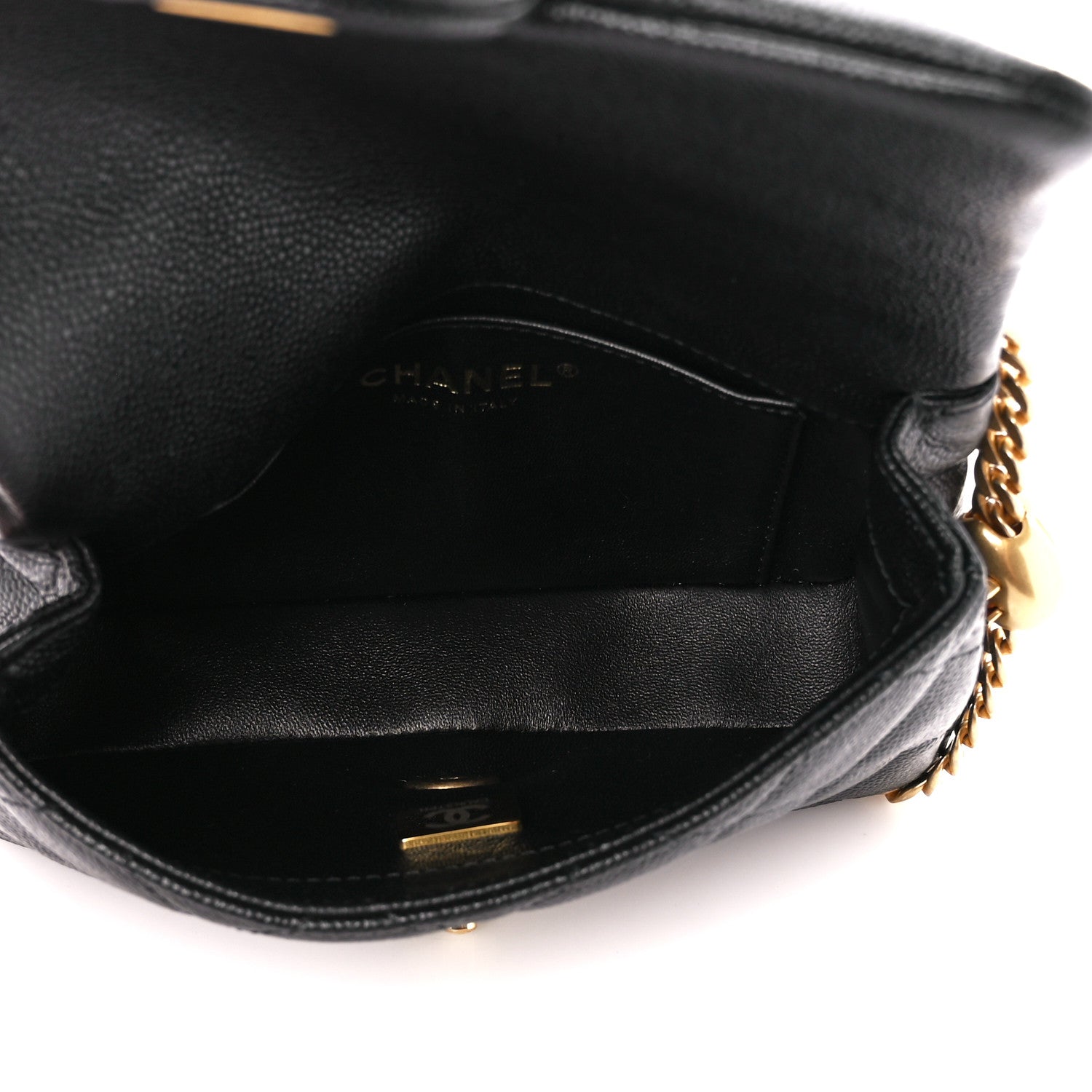 Chanel Caviar Quilted Mini Sweetheart Rectangular Flap Black 5 of 12