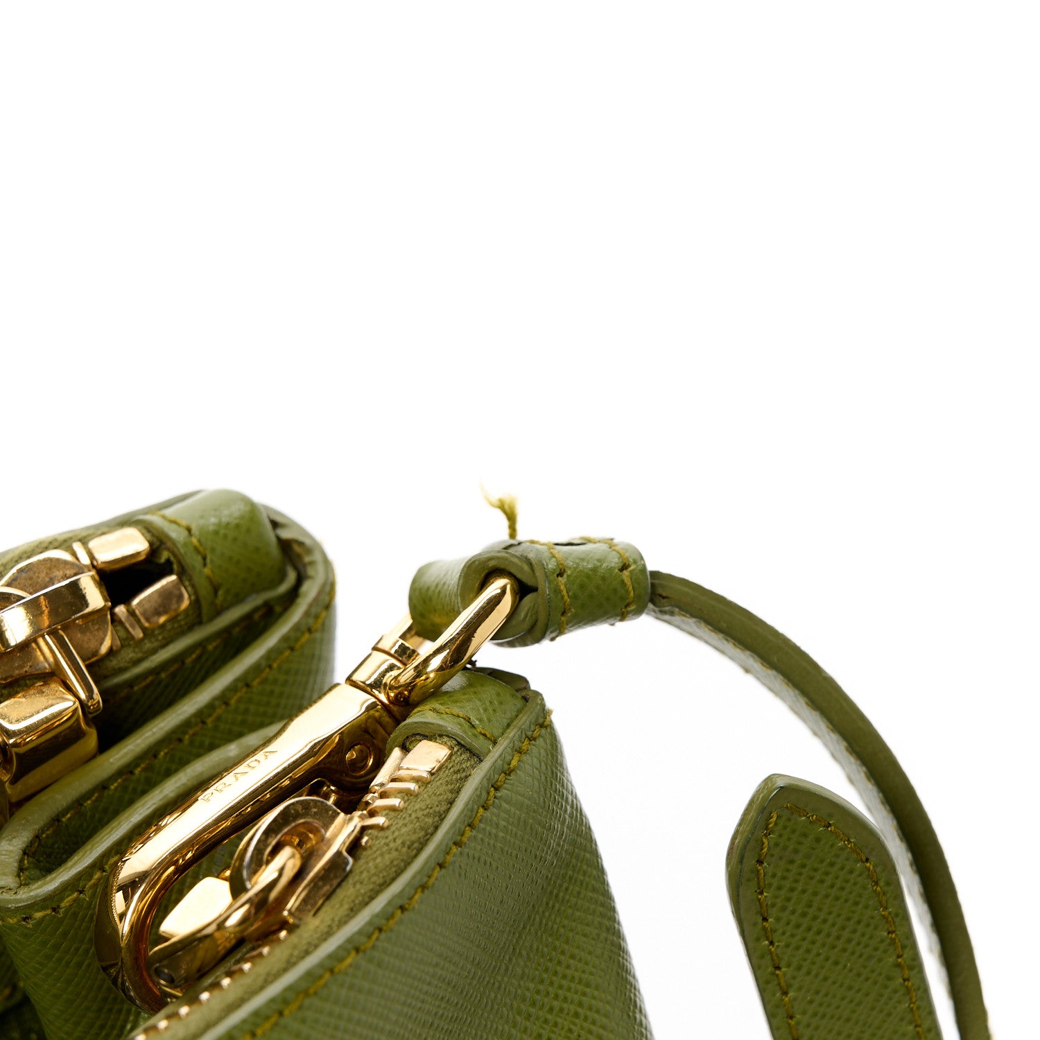 Prada Saffiano Medium Galleria Double Zip Tote Edera 12 of 12