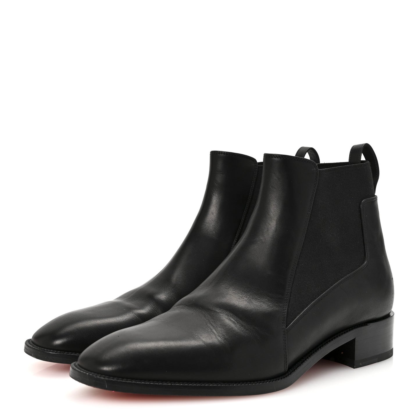 Calfskin Ingrassato Womens Marmada Flat Chelsea Boots 39.5 Black