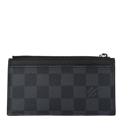 Louis Vuitton Damier Graphite Taiga Coin Card Holder 1 of 6