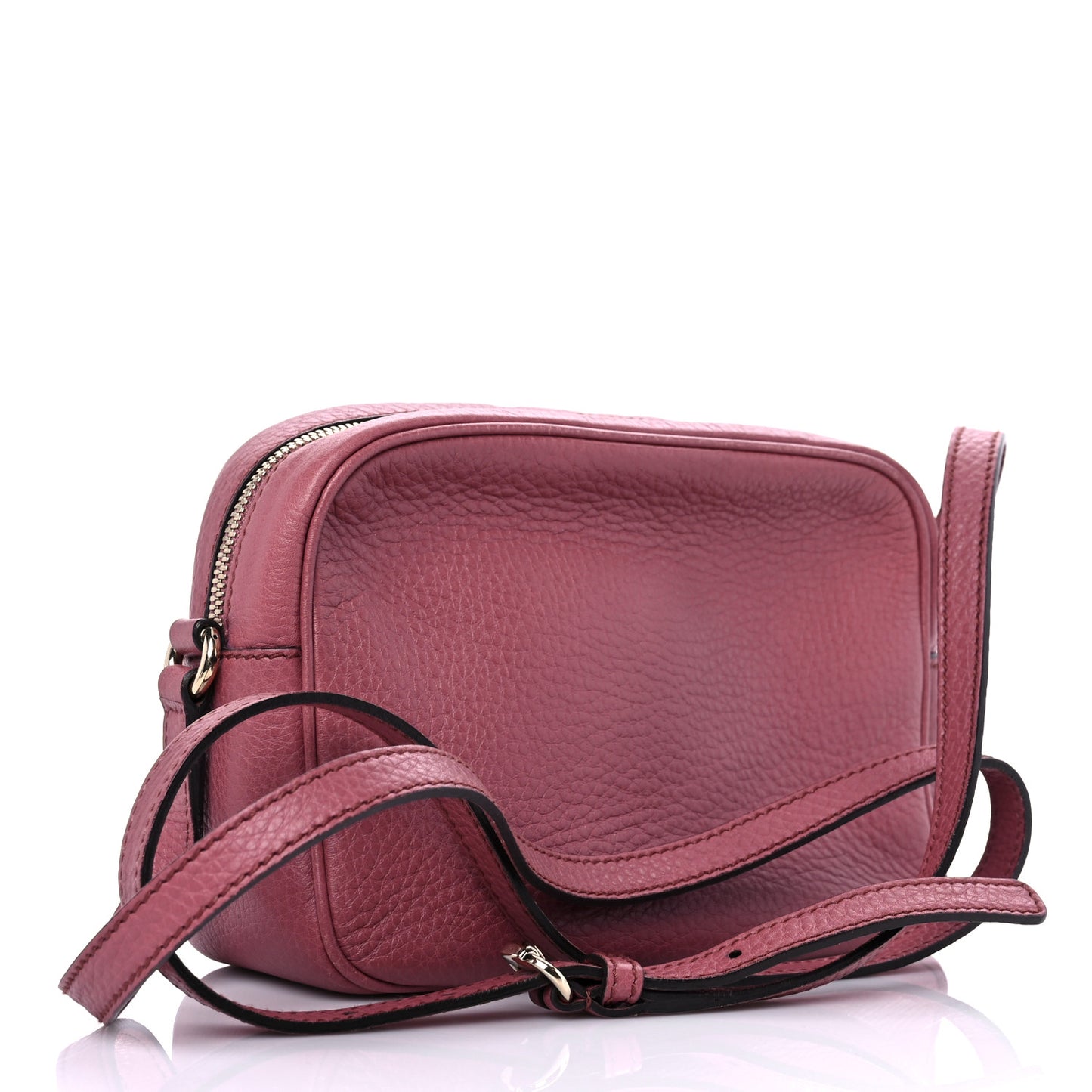 Pebbled Calfskin Small Soho Disco Bag Peonia Flower