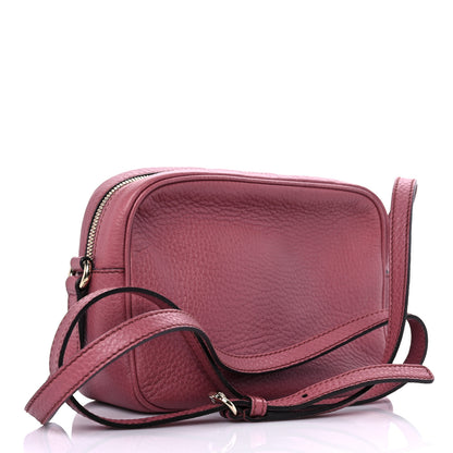Gucci Pebbled Calfskin Small Soho Disco Bag Peonia Flower 3 of 18