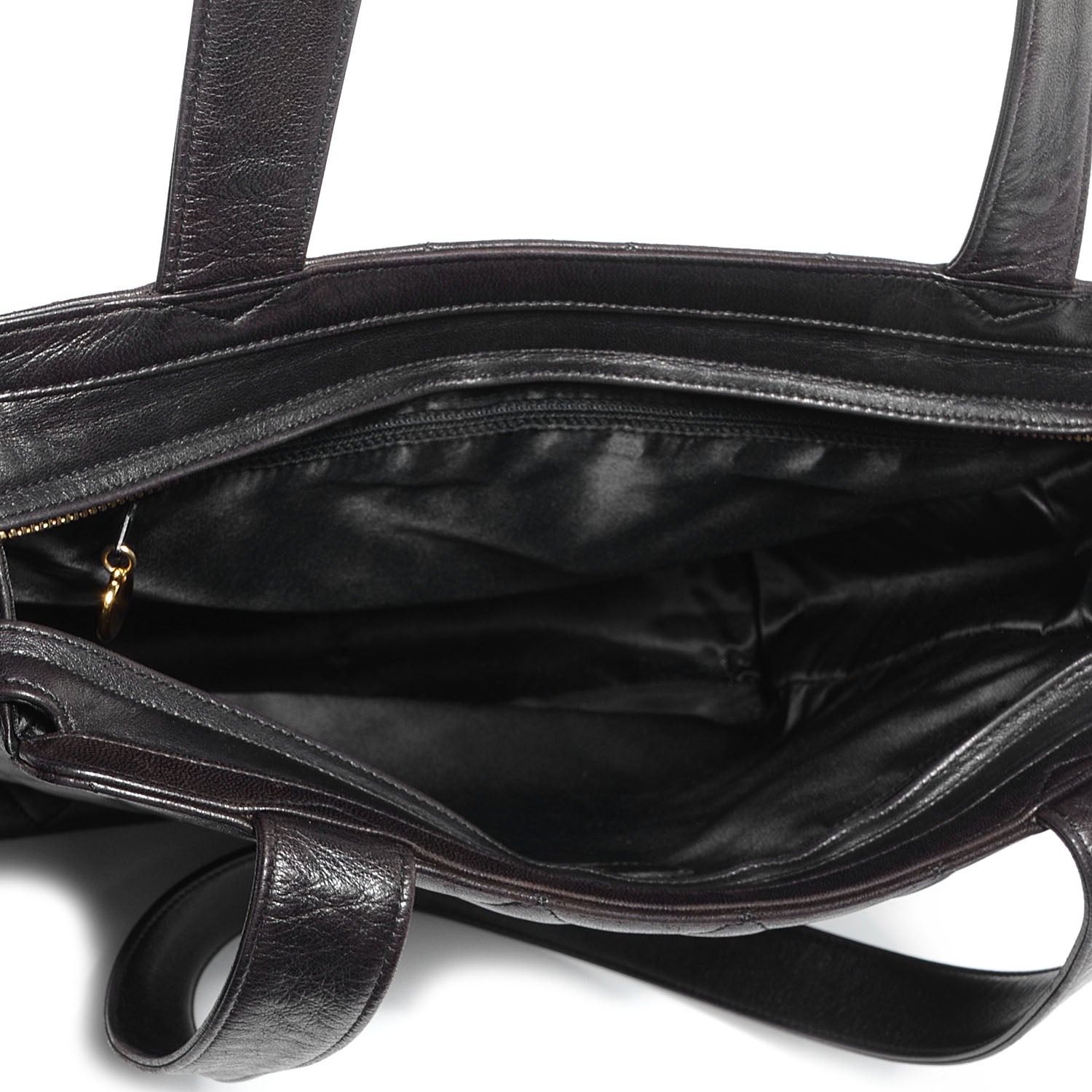 Chanel Lambskin Quilted Shoulder Bag Black 5 of 8