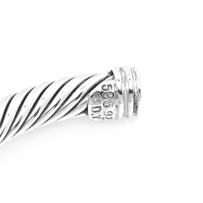 David Yurman Sterling Silver 18K Yellow Gold 5mm Cable Classics Single Station Bracelet 4 of 5