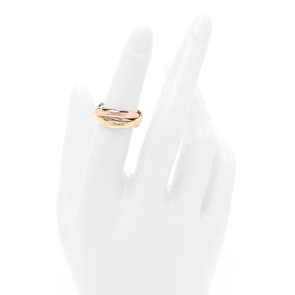 Cartier 18K Pink Yellow White Gold Small Trinity Ring 49 5 2 of 4