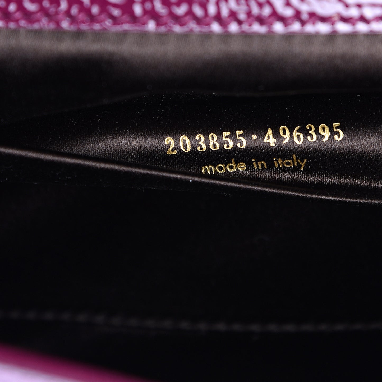 Textured Patent Calfskin Large Belle De Jour Clutch Berry