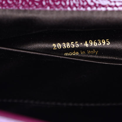 Saint Laurent Textured Patent Calfskin Large Belle De Jour Clutch Berry 6 of 7