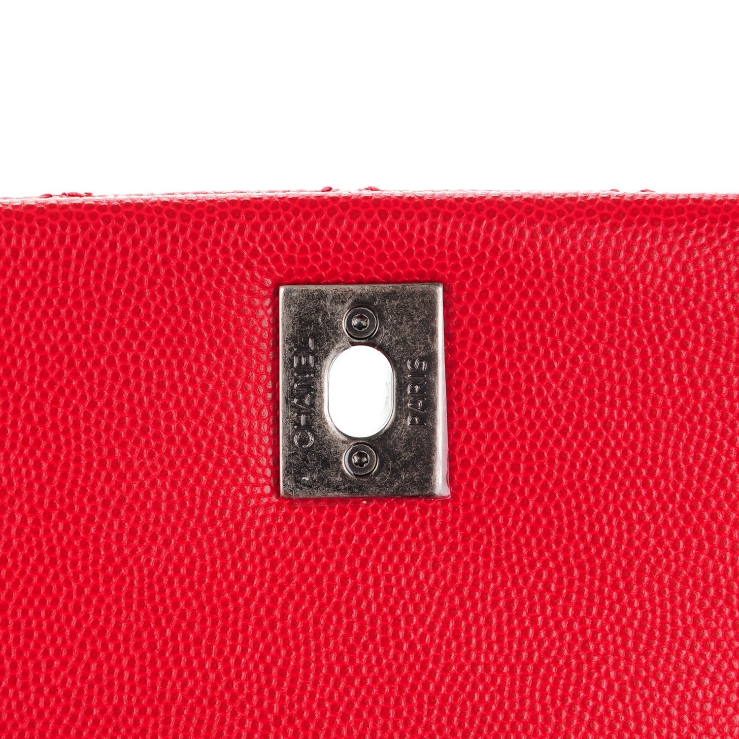 Chanel Caviar Quilted Mini Coco Handle Flap Red 6 of 8