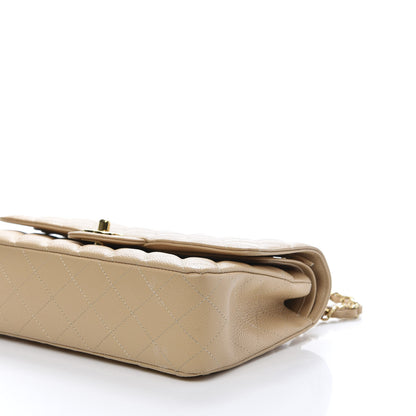 Chanel Caviar Quilted Medium Double Flap Beige Clair 7 of 10