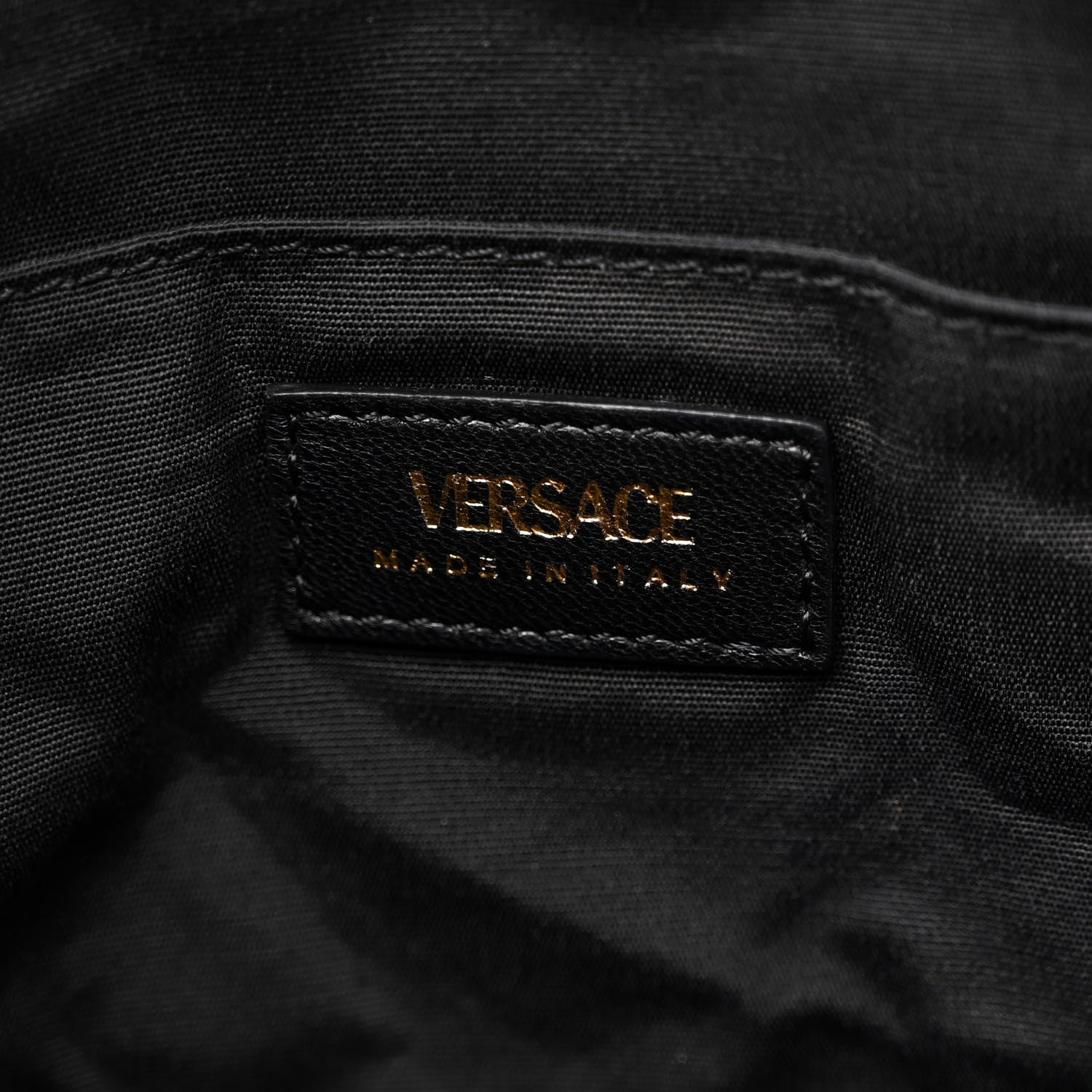 Versace Nappa Quilted Medusa Chain Shoulder Bag Black 6 of 9
