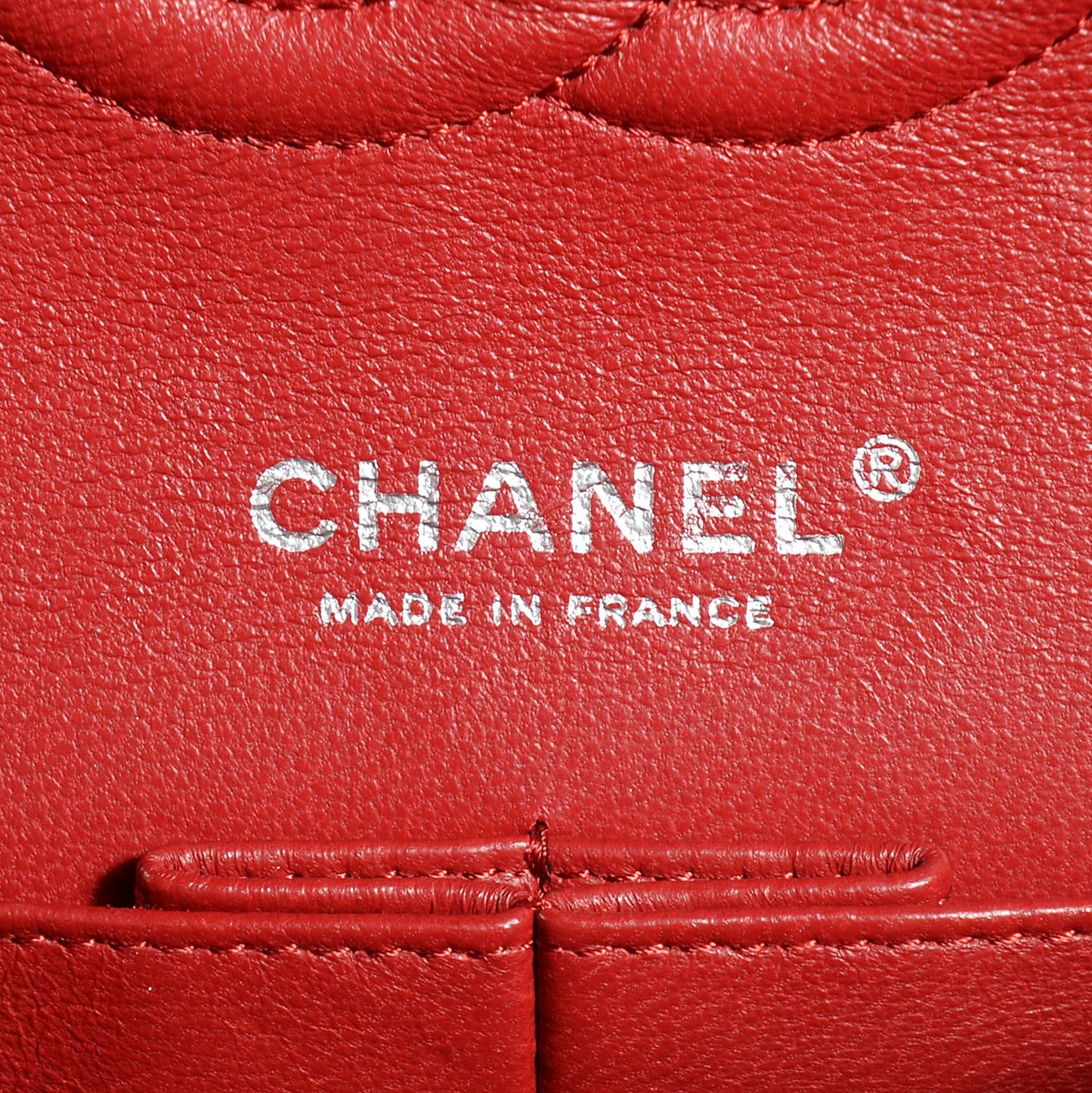 Caviar Quilted Medium Double Flap Red