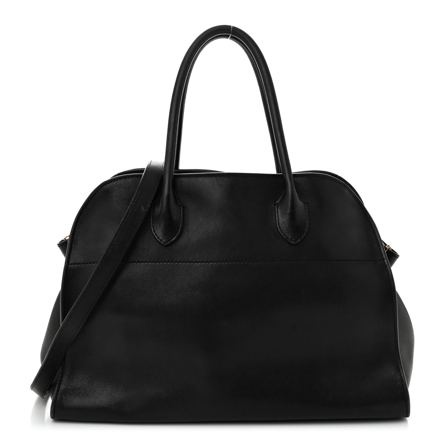 Polished Saddle Calfskin Soft Margaux 12 Black