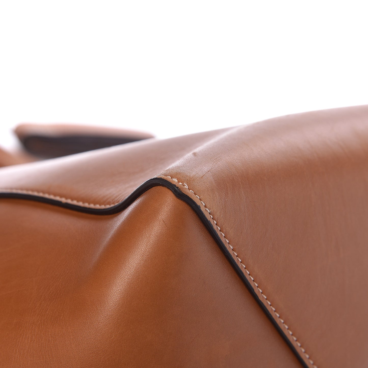 Smooth Calfskin Medium Belt Cabas Phantom Brown