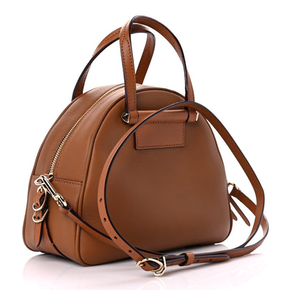 Jimmy Choo Calfskin Small Varenne Bowling Bag Brown 3 of 14