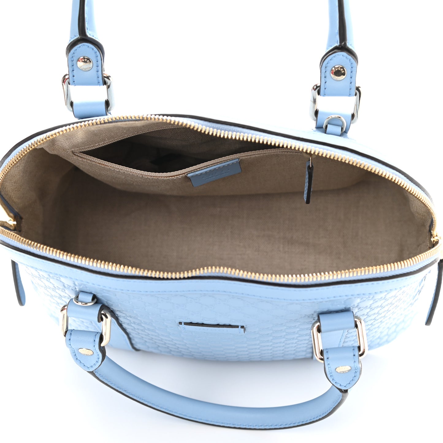 Microguccissima Medium Dome Bag Mineral Blue
