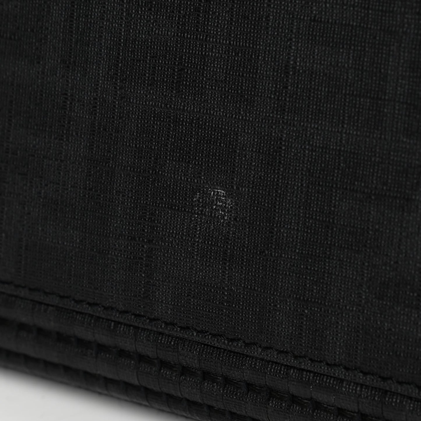 Mesh Glazed Fabric FF Shopping Tote Black