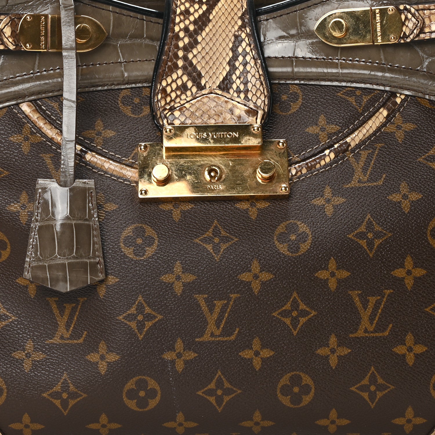 Louis Vuitton Monogram Snakeskin Alligator Monogramissime Exotic