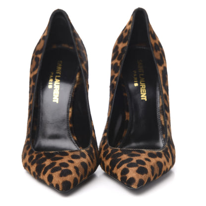 Saint Laurent Calf Hair Leopard Print Opyum 110 Pumps 35 Brown 2 of 9
