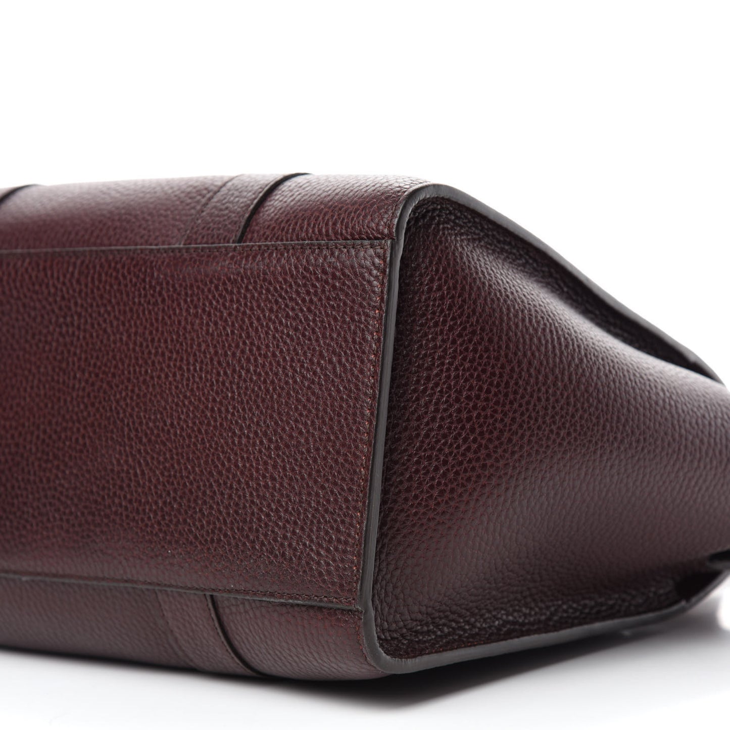 Grain Vegetable Tanned Calfskin Small Zipped Bayswater Oxblood