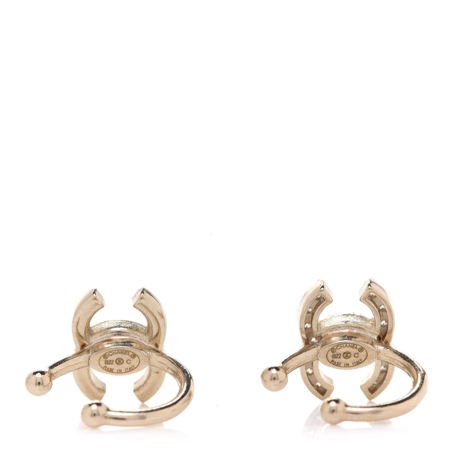 Metal Strass Lip Ring Set Gold