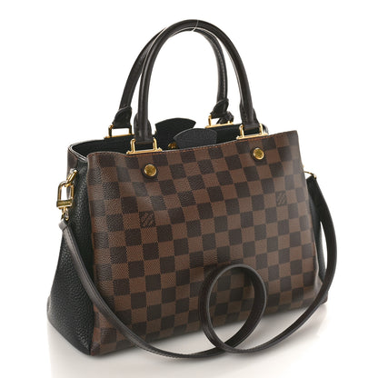 Louis Vuitton Damier Ebene Cuir Taurillon Brittany Black 3 of 13