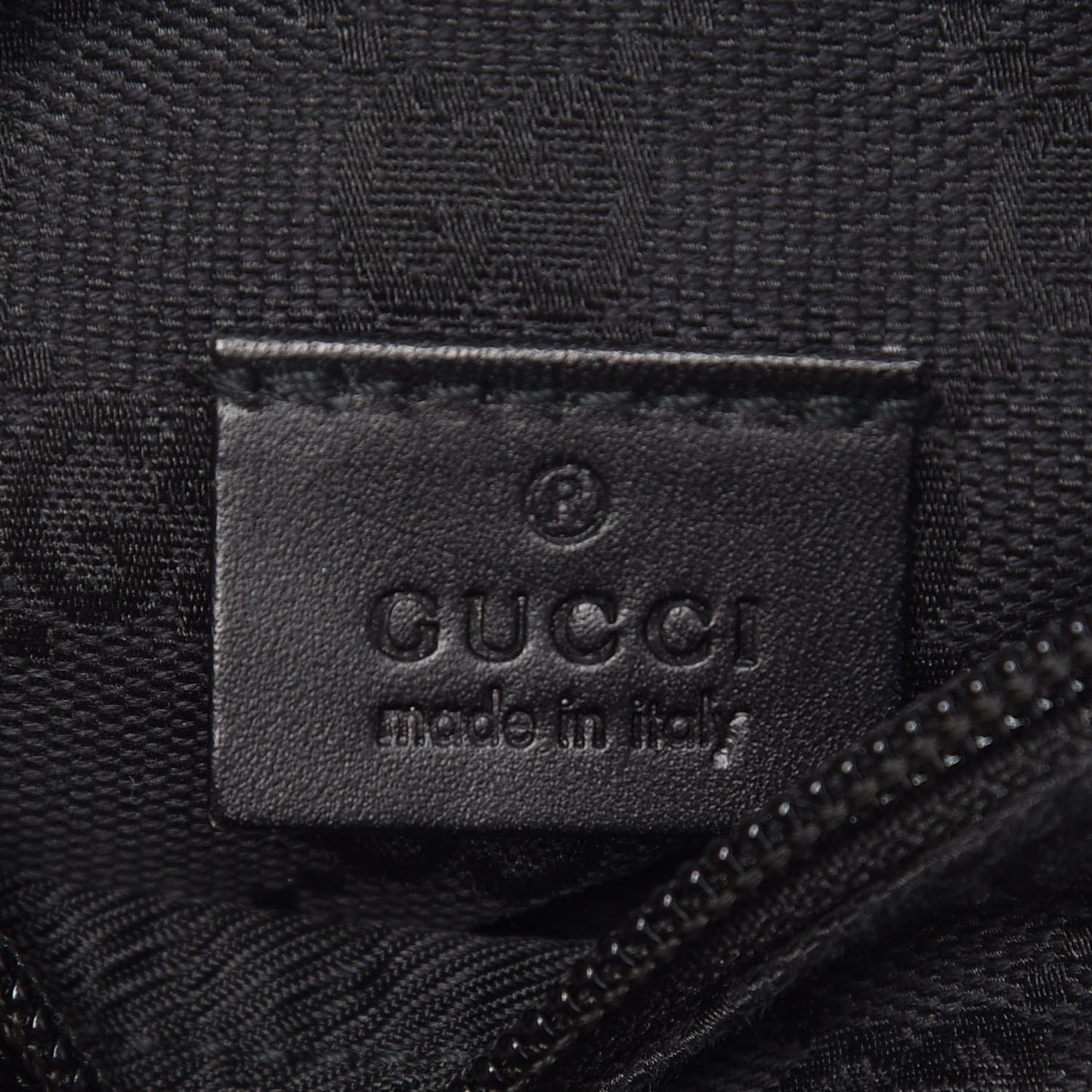 GG Monogram Double Pocket Belt Bag Black