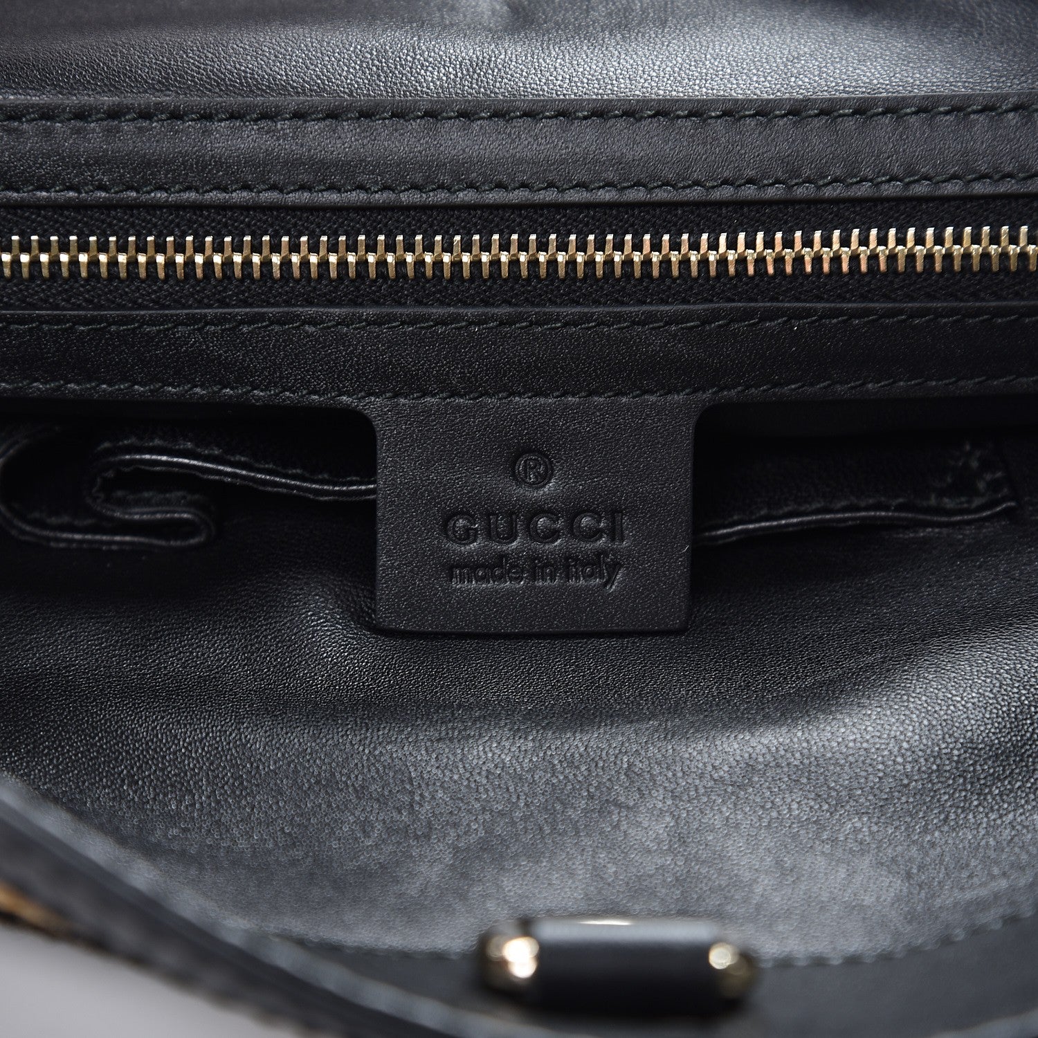 Gucci Calf Hair Zebra Print Medium Craft Tote Black 7 of 10