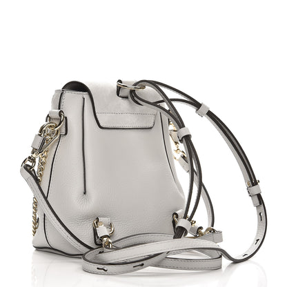 Chloe Suede Calfskin Mini Faye Backpack Airy Grey 3 of 8