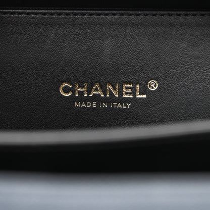 Chanel Caviar Quilted Small CC Filigree Vanity Case Navy Black 6 of 10