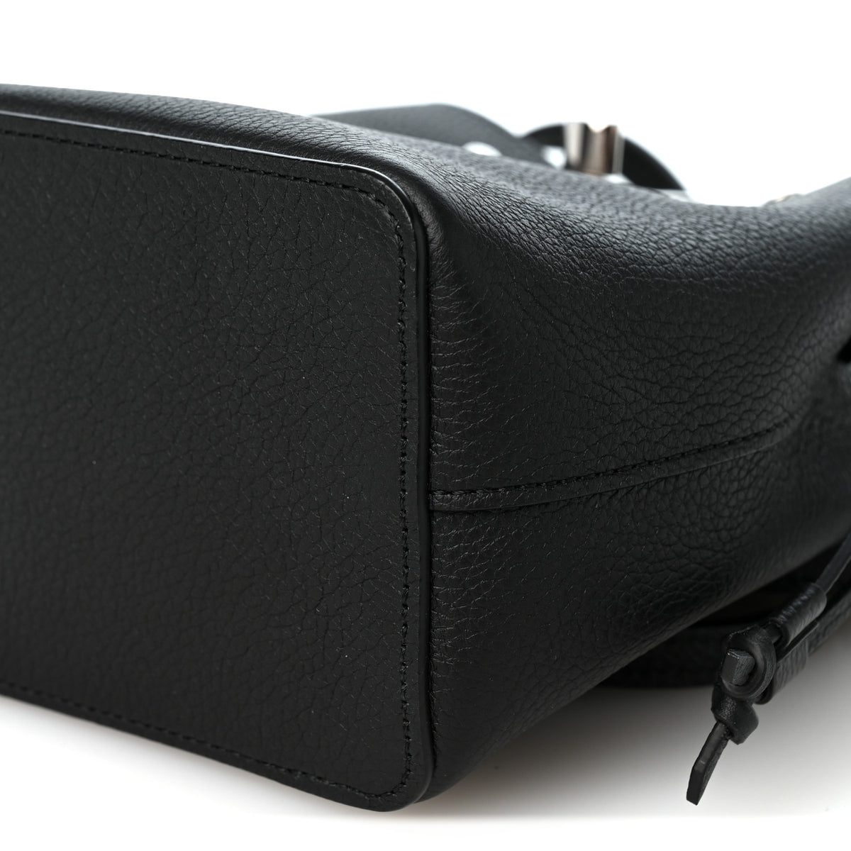Louis Vuitton Calfskin Nano Lockme Bucket Black 9 of 9