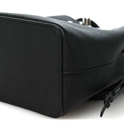 Louis Vuitton Calfskin Nano Lockme Bucket Black 9 of 9