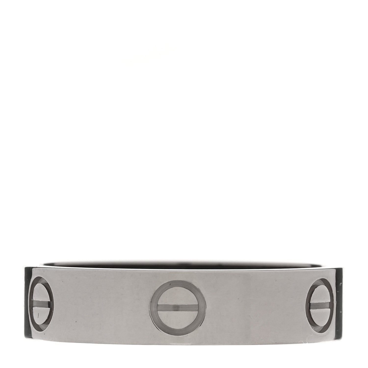 Cartier 18K White Gold 5.5mm LOVE Ring 66 11.5 1 of 5