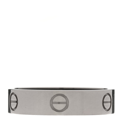 Cartier 18K White Gold 5.5mm LOVE Ring 66 11.5 1 of 5