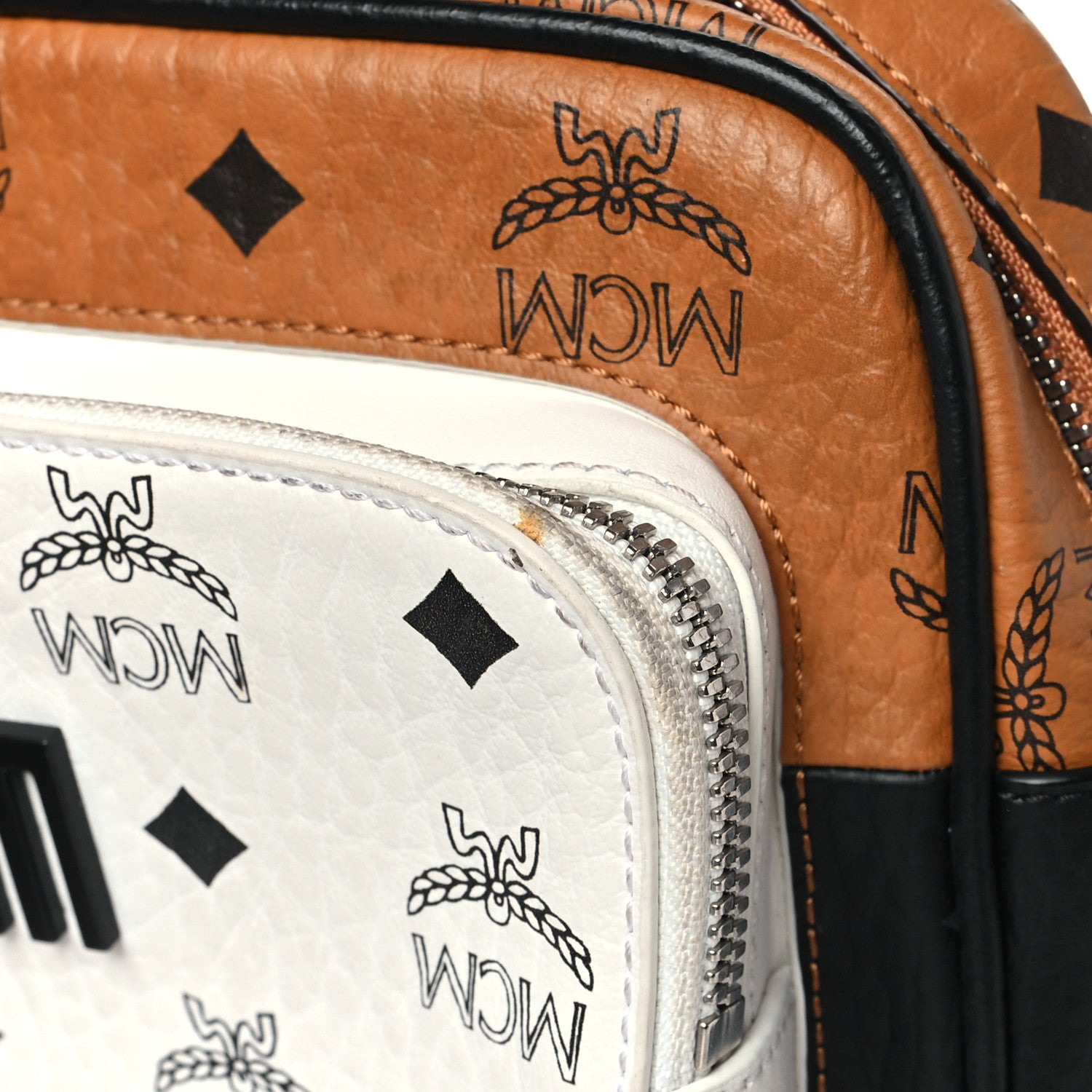 MCM Visetos Mix Small Klassik Crossbody White 10 of 10