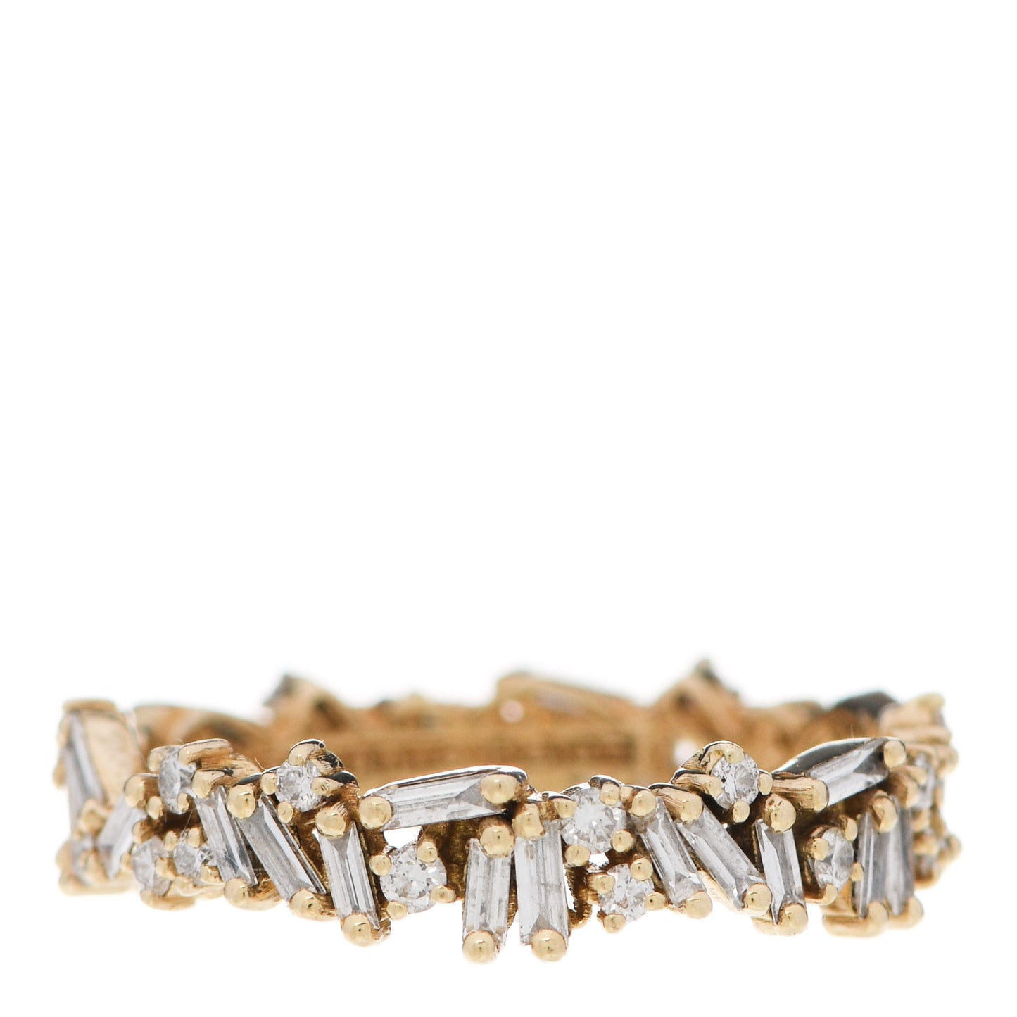 18K Yellow Gold Diamond Fireworks Icon Eternity Ring 51 5.75