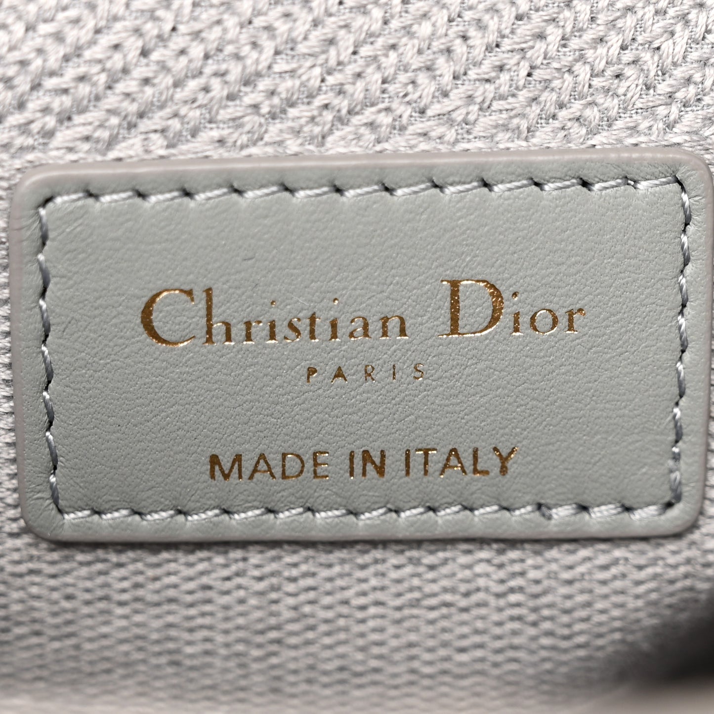 Canvas Embroidered Cannage Lady D-Lite Gray