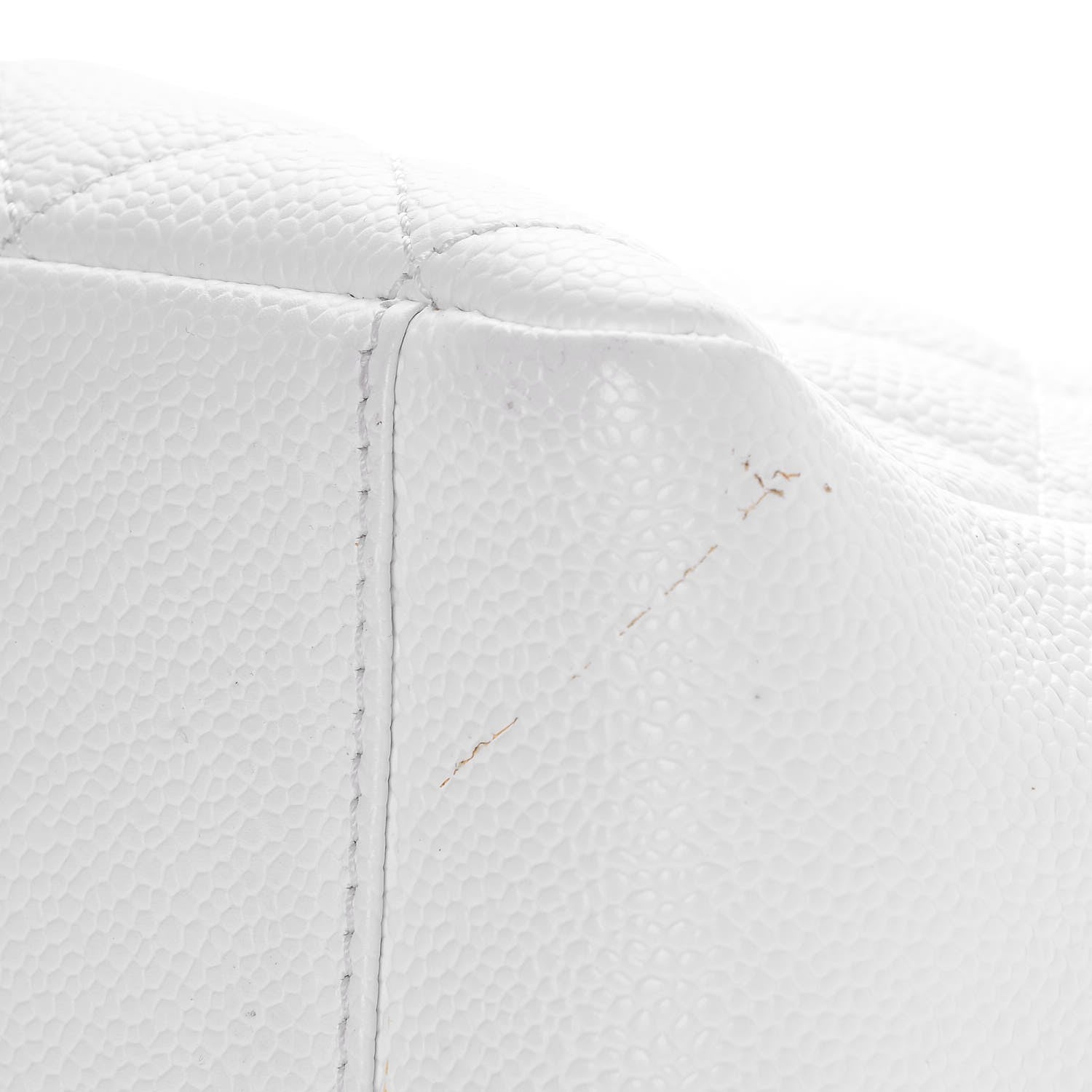 Chanel Caviar Quilted Grand Shopping Tote GST White 13 of 16