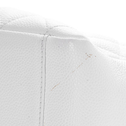 Chanel Caviar Quilted Grand Shopping Tote GST White 13 of 16