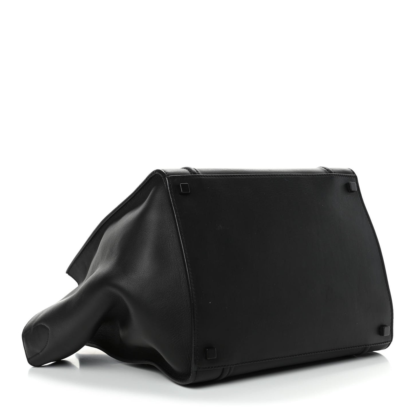 Smooth Calfskin Medium Phantom Luggage Black
