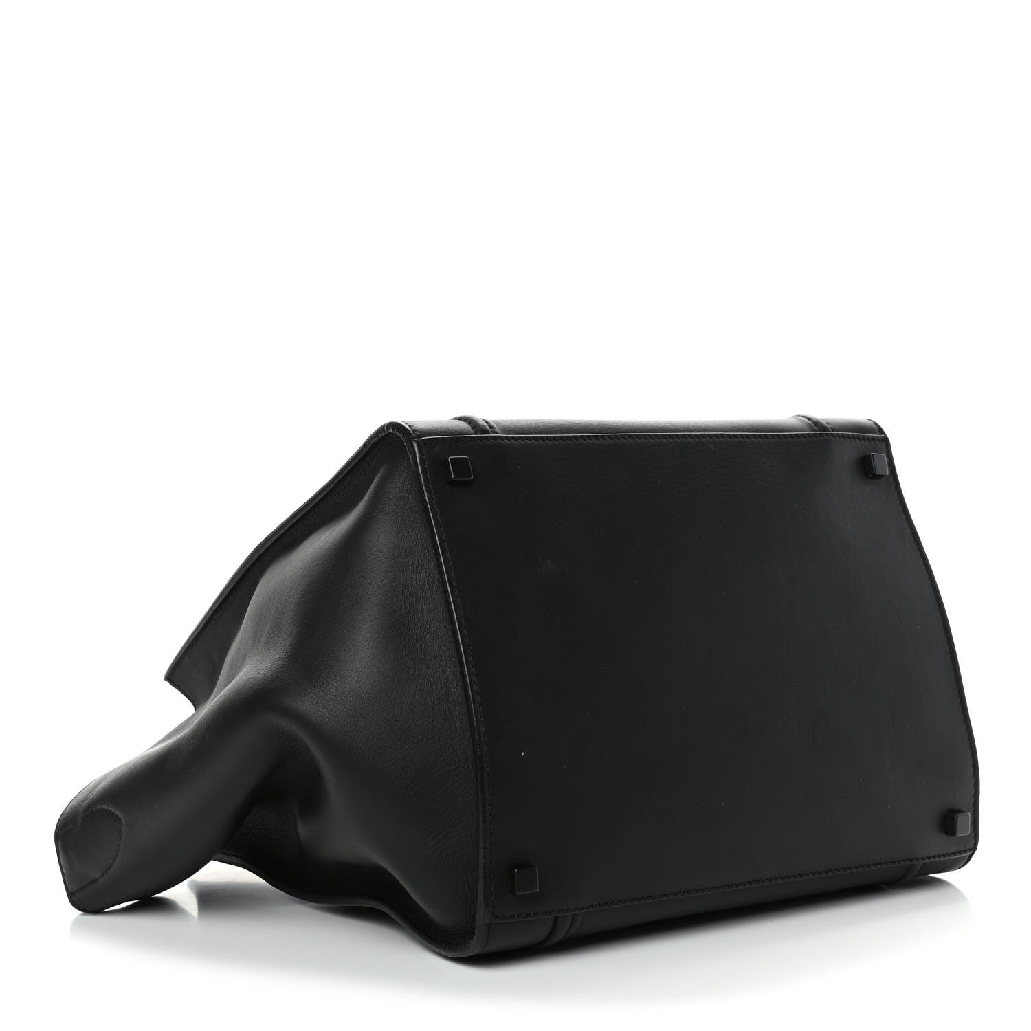 Celine Smooth Calfskin Medium Phantom Luggage Black 3 of 5
