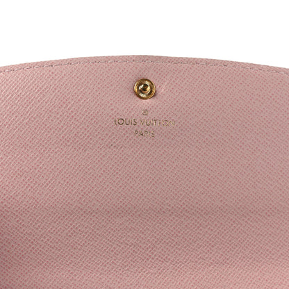 Louis Vuitton Damier Azur Emilie Wallet Rose Ballerine 6 of 7