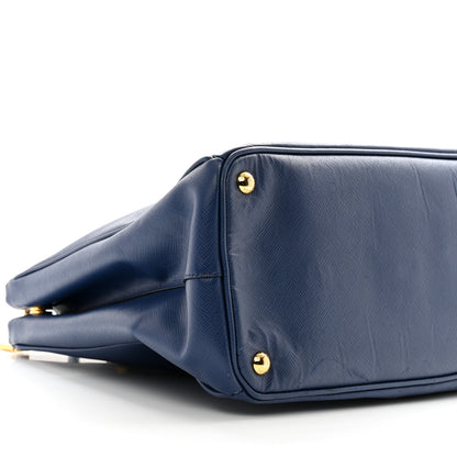 Prada Saffiano Large Galleria Double Zip Tote Bluette 8 of 12